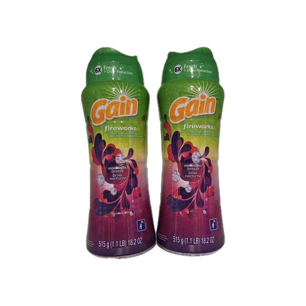 Gain Fireworks In Wash Scent Booster Beads Moonlight Breeze 18.2 Ounce PACK OF 2